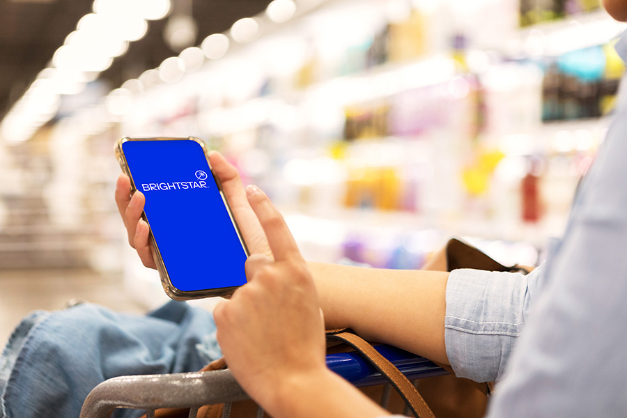 Brightstar Lottery logo on mobile device